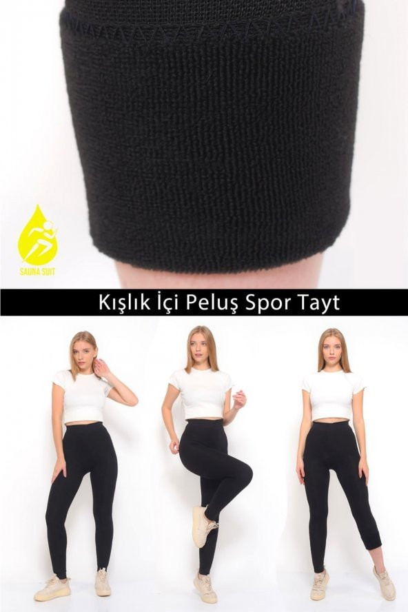 SAUNA SUIT Kadın Erkek Terletmeyen Kışlık Konforlu Sıcak Tutan Termal Likralı Tayt Yüksek Bel