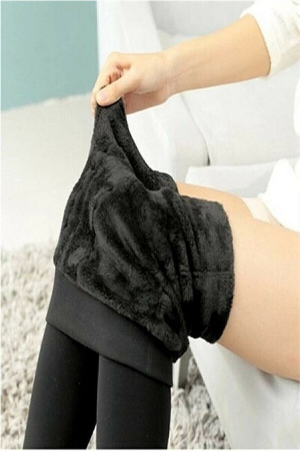 SAUNA SUIT Toparlayıcı Dayanıklı Günlük Kullanıma Uygun Kışlık Sıcak Tutan Unisex Orjinal Peluş Tayt - 2