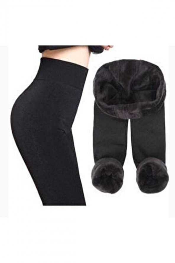 SAUNA SUIT Toparlayıcı Dayanıklı Günlük Kullanıma Uygun Kışlık Sıcak Tutan Unisex Orjinal Peluş Tayt - 5