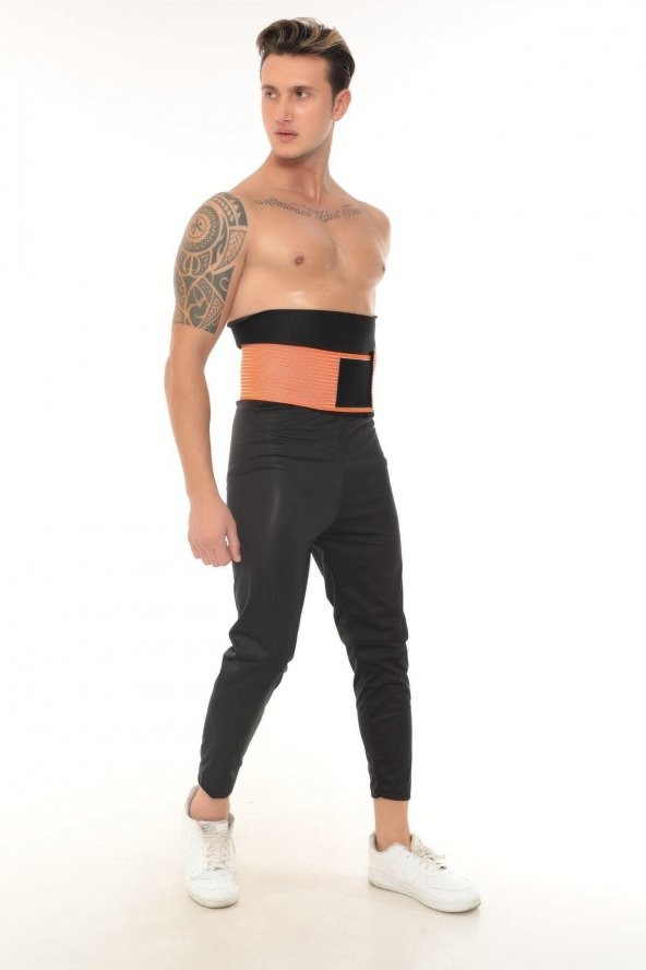 SAUNA SUIT Zayıflama Kemeri Yağ Bel Göbek Eritme Incelme Terleme Korsesi Termal Sauna Kemer Neopren Kumaş - 4