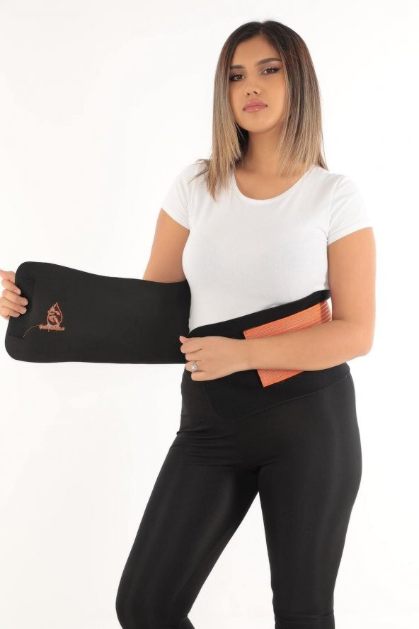 SAUNA SUIT Zayıflama Kemeri Yağ Bel Göbek Eritme Incelme Terleme Korsesi Termal Sauna Kemer Neopren Kumaş - 7