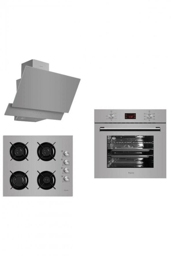 Ferre FARA Gri Cam Ankastre Set 8008 G 2140 Ce D031 Fara 8008 - 1