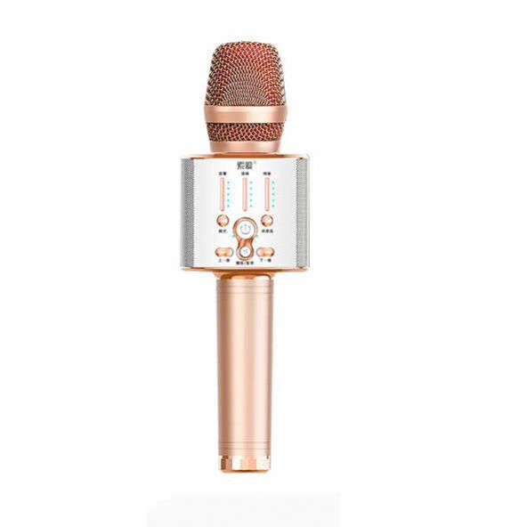 Soaiy MC1 Karaoke Mikrofon & Bluetooth Hoparlör - Ses Kaydı - Tiz / Bass / Ses / Yankı ayarları