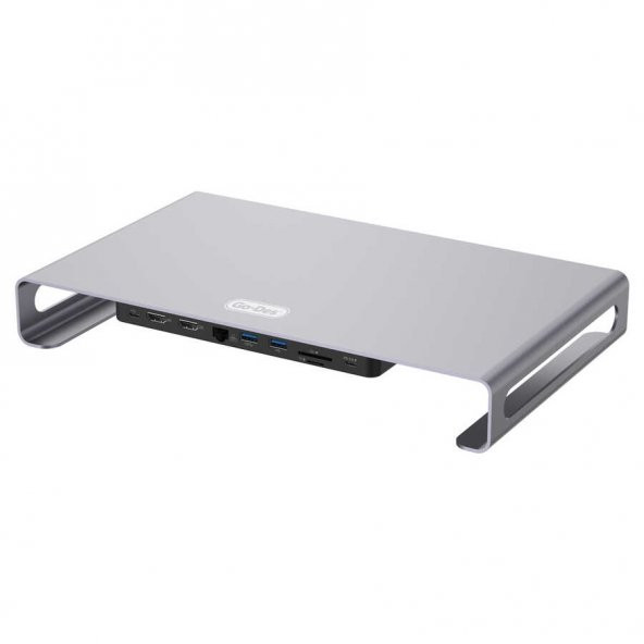 Go Des GD-9126 Type-C Hub Laptop Standı USB-C Docking Station MacBook Stand
