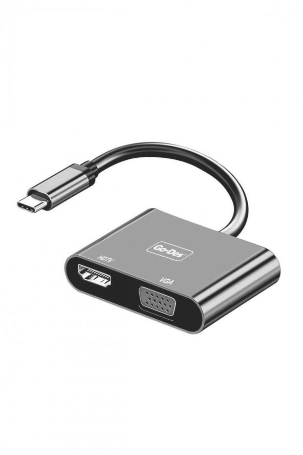 Go Des Gd-8280 Type-c To Hdtv+vga Dönüştürücü