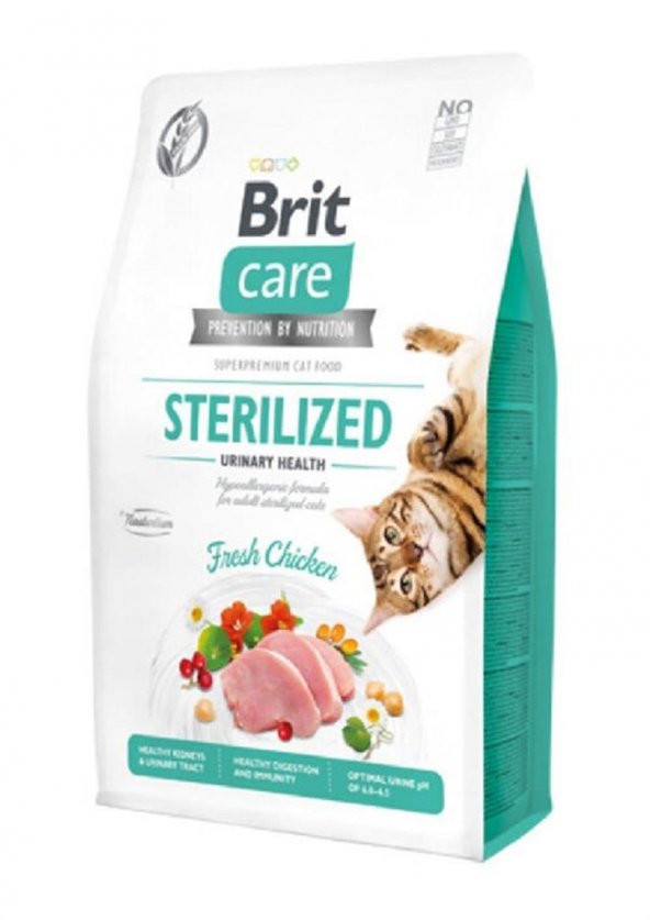 Brit Care Tahılsız Sterilised Urinary İdrar Sağlığı Tavuklu Kedi Maması 7 Kg