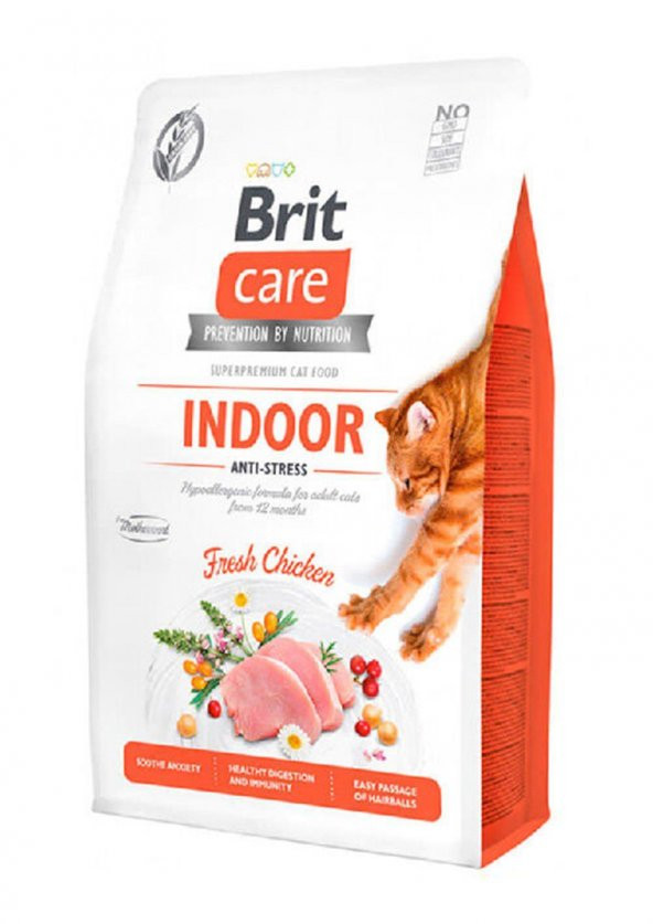 Brit Grain Taze İndoor Anti Stress Kedi Maması 2 Kg