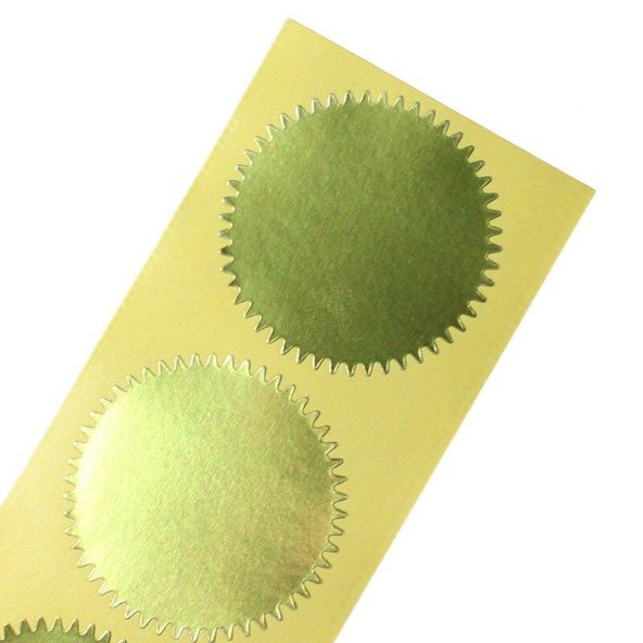 3D Kabartma Alüminyum Etiket 50 adet 45mm Kendinden Yapışkanlı