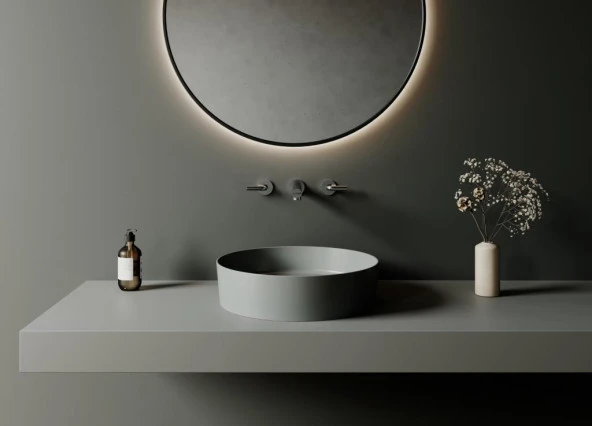 Creavit Loop Ø 45 cm Set Üstü Çanak Lavabo COOLGREY LP145 - 2