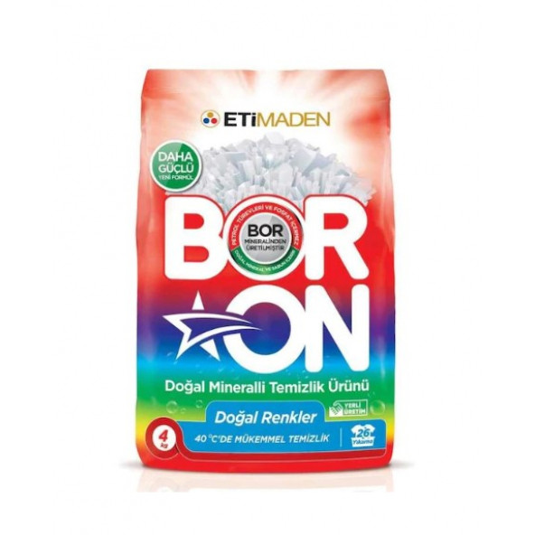 Boron Renkliler için 4 kg Toz Deterjan