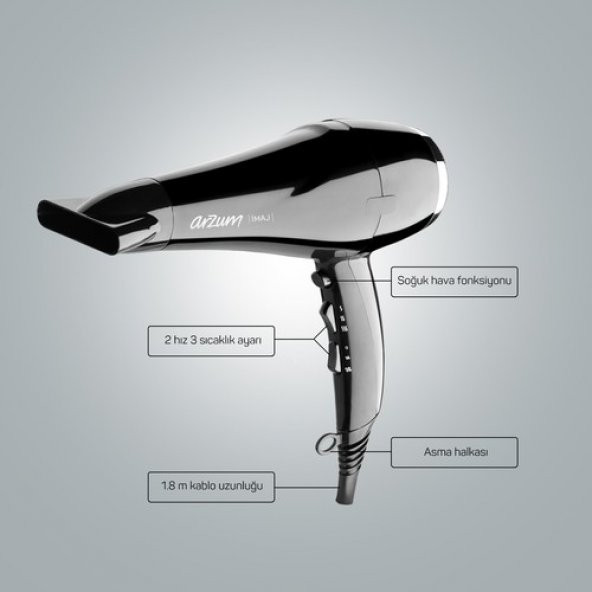 Arzum AR5011 İmaj 2200 W Saç Kurutma Makinesi - 4