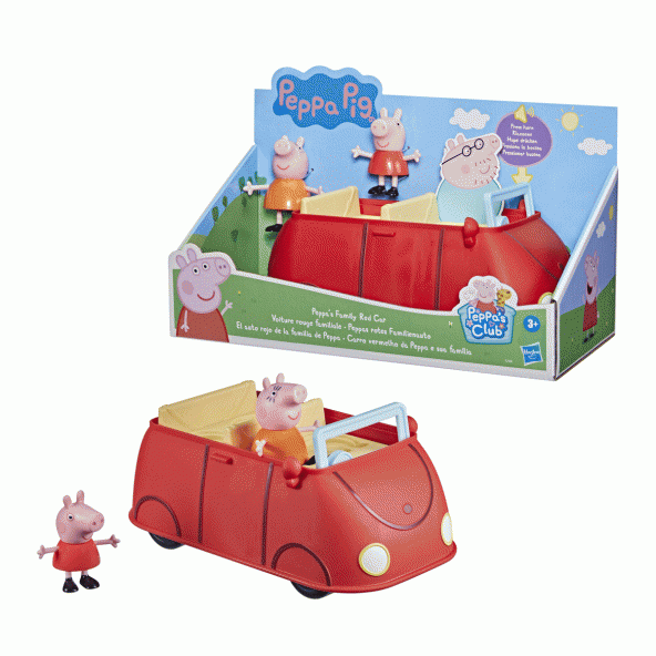 F2184 Peppa Pig Kırmızı Aile Aracı +3 yaş - 2