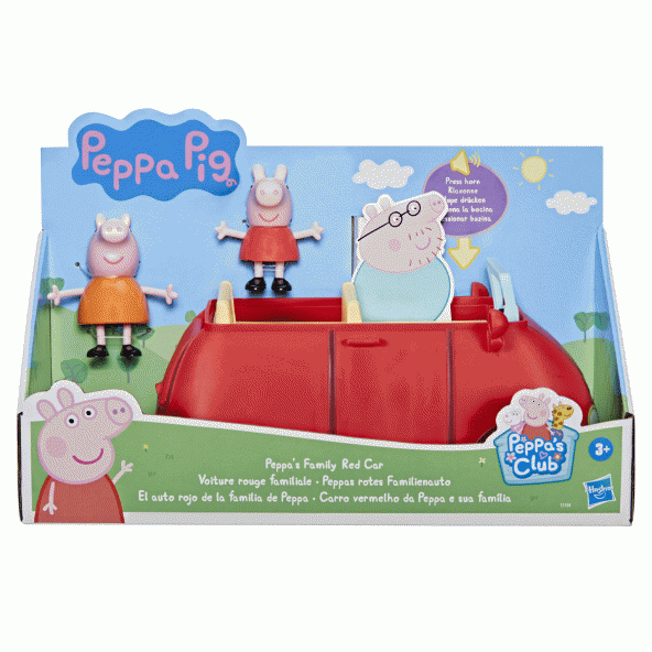 F2184 Peppa Pig Kırmızı Aile Aracı +3 yaş - 3