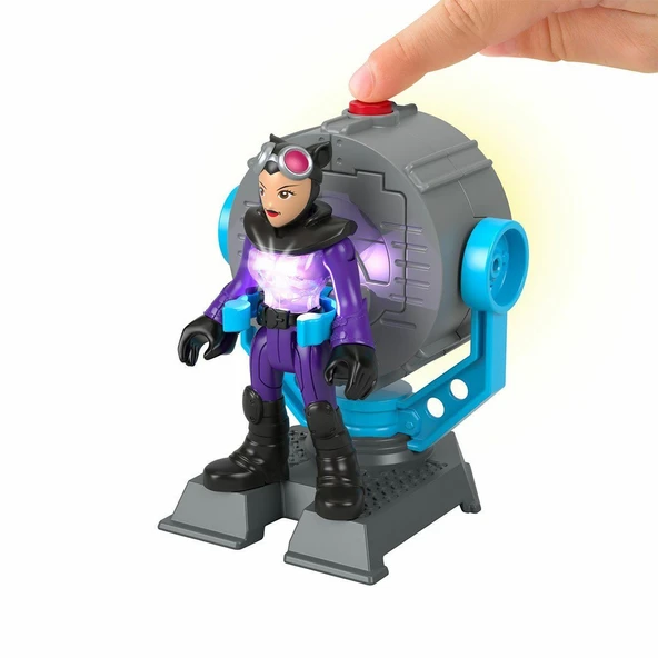HFD47 Imaginext, Bat-Tech Bat-Signal Figür Seti, DC Super Friends - Resim 6