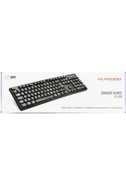 Platoon PL-070 Usb Kablolu Standart Q Klavye - 2