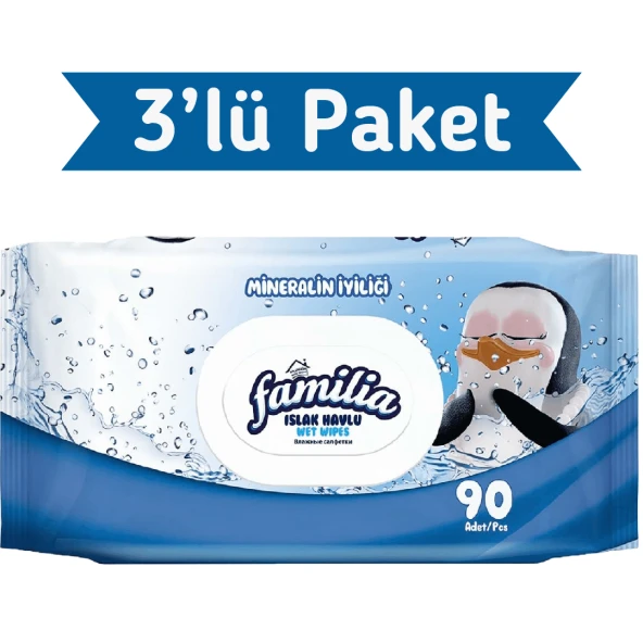 Famila Mineralin İyiliği Islak Havlu Mendil 90x3 270 Yaprak