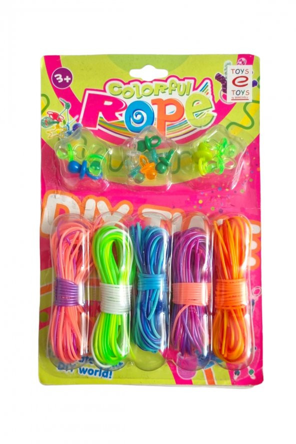 Renkli PVC Örgü Halatları - El Sanatları ve Takı Yapım Malzemesi