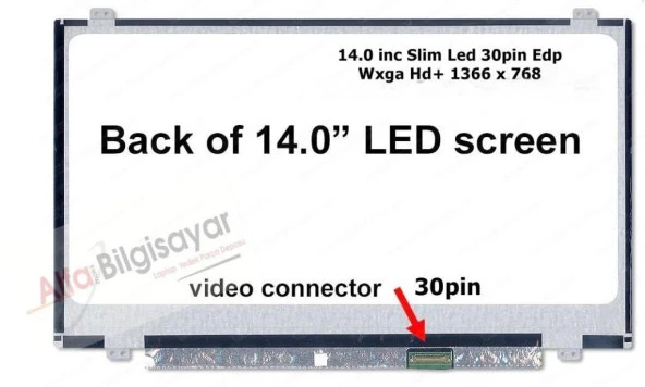 B140XTN02.E   Uyumlu Lcd Panel Led Ekran 14.0 Slim 30pin