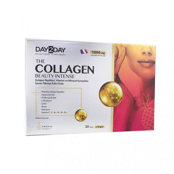 DAY2DAY The Collagen Beauty Intense 30x12 gr Saşe - Ananas Aromalı 1000mg