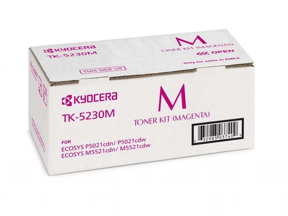 Kyocera TK-5230M Magenta Kırmızı Orjinal Fotokopi Toneri Ecosys M5521cdn-5521cdw P5021cdn-5021cdw 2.