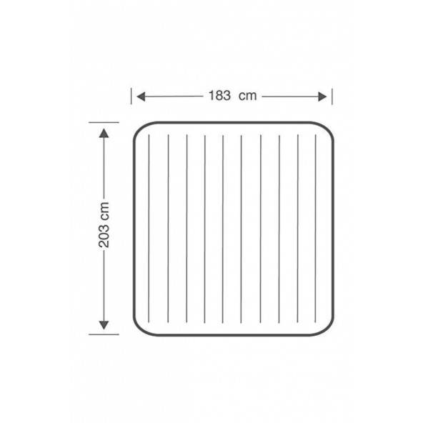 İntex 64755 Şişme Yatak 3-4 Kişilik Şişme Kamp Yatağı 203x183x25Cm - 4