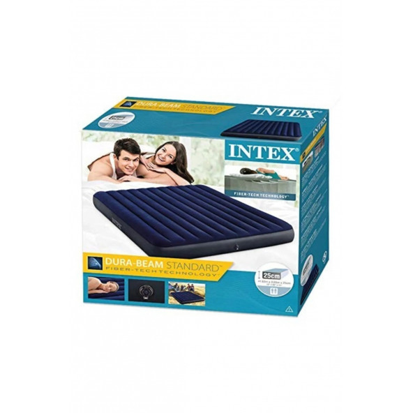 İntex 64755 Şişme Yatak 3-4 Kişilik Şişme Kamp Yatağı 203x183x25Cm - 7