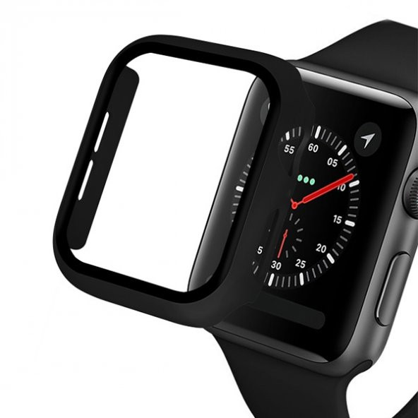 Apple Watch 6-5 4 44mm 360 Derece Koruma Kılıf+Kırılmaz Cam