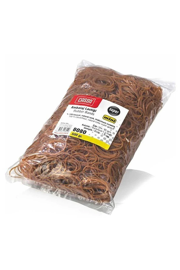 Cassa Ambalaj Lastiği Mini % 100 Kauçuk 500 Gram Mini Paket Lastiği