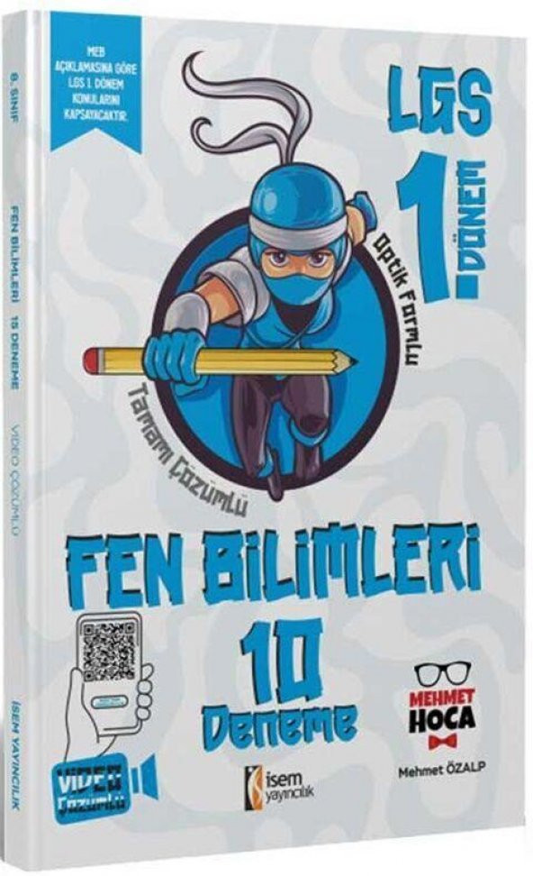 8. Sınıf LGS 1. Dönem Fen Bilimleri 10 Branş Deneme İsem Yayınları