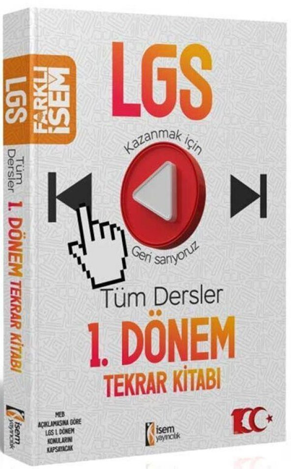 8. Sınıf LGS Tüm Dersler 1.Dönem Tekrar Kitabı İsem Yayınları