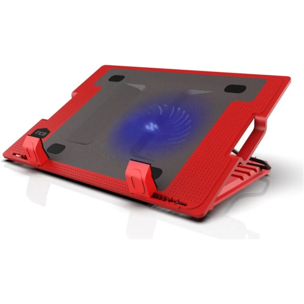 Inca Kırmızı Ergonomik 14 Cm Sessiz Led Fanlı Notebook Soğutucu - 3