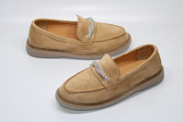 CASSO KAUÇUK ŞEFFAF KAYMAZ TABAN BAĞSIZ KOLAY GİYİM TAŞ TOKA DETAY KADIN GÜNLÜK BABET - 2