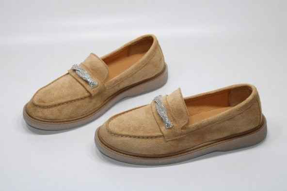 CASSO KAUÇUK ŞEFFAF KAYMAZ TABAN BAĞSIZ KOLAY GİYİM TAŞ TOKA DETAY KADIN GÜNLÜK BABET - 4