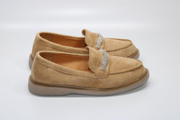 CASSO KAUÇUK ŞEFFAF KAYMAZ TABAN BAĞSIZ KOLAY GİYİM TAŞ TOKA DETAY KADIN GÜNLÜK BABET - 5