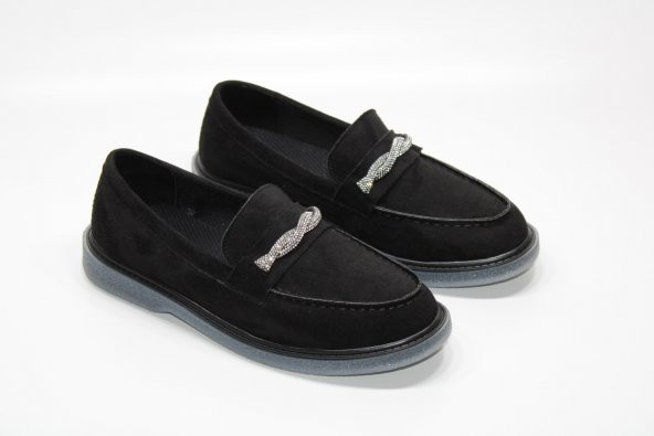 CASSO KAUÇUK ŞEFFAF KAYMAZ TABAN BAĞSIZ KOLAY GİYİM TAŞ TOKA DETAY KADIN GÜNLÜK BABET - 6