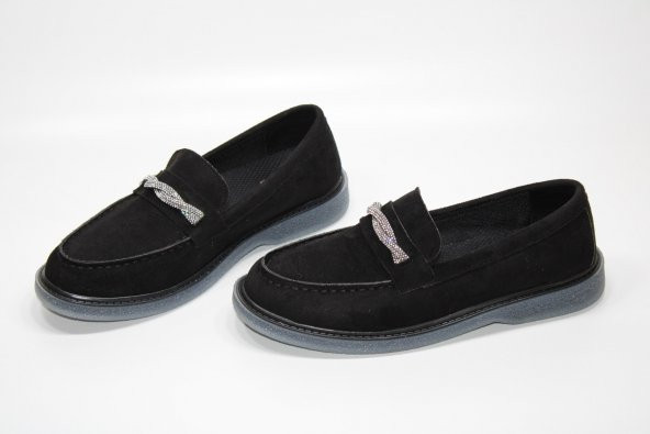 CASSO KAUÇUK ŞEFFAF KAYMAZ TABAN BAĞSIZ KOLAY GİYİM TAŞ TOKA DETAY KADIN GÜNLÜK BABET - 9