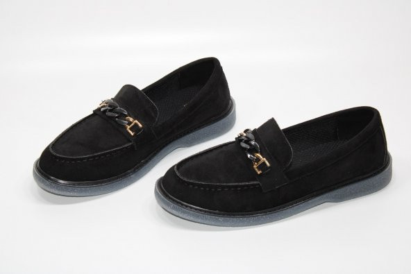 CASSO KAUÇUK ŞEFFAF KAYMAZ TABAN BAĞSIZ KOLAY GİYİM ZİNCİR TOKA DETAY KADIN GÜNLÜK BABET - 4