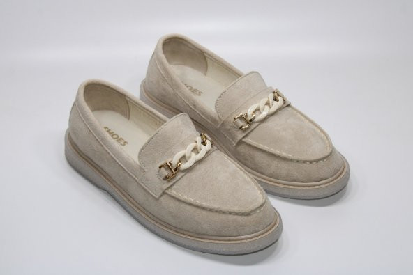 CASSO KAUÇUK ŞEFFAF KAYMAZ TABAN BAĞSIZ KOLAY GİYİM ZİNCİR TOKA DETAY KADIN GÜNLÜK BABET - 6