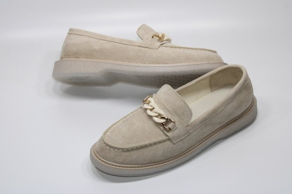 CASSO KAUÇUK ŞEFFAF KAYMAZ TABAN BAĞSIZ KOLAY GİYİM ZİNCİR TOKA DETAY KADIN GÜNLÜK BABET - 8