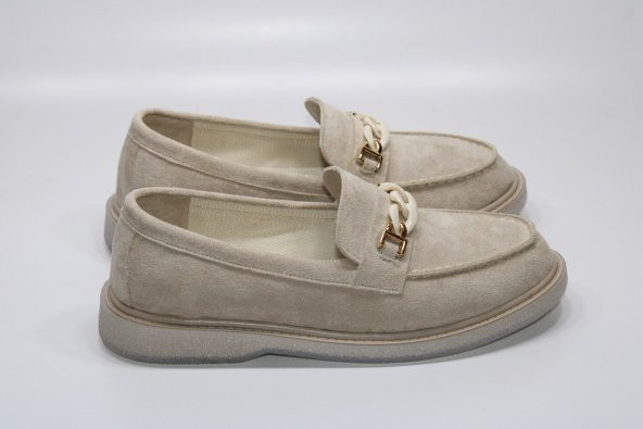 CASSO KAUÇUK ŞEFFAF KAYMAZ TABAN BAĞSIZ KOLAY GİYİM ZİNCİR TOKA DETAY KADIN GÜNLÜK BABET - 10