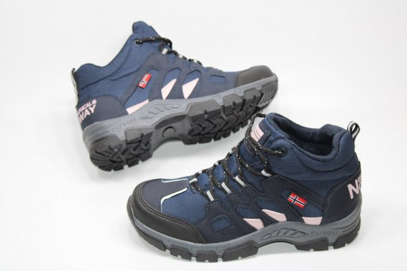 CASSO SU GEÇİRMEZ KAYMAZ TABAN BAĞCIKLI ERKEK LACİVERT TREKKİNG OUTDOOR SNEAKER KIŞLIK BOT - 3