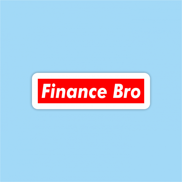 SitickerHub Finance Bro Sticker-Çıkartma 8cm