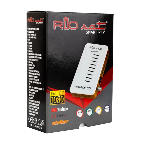 RİOSAT SMART IPTV FULL HD 1080P YOUTUBE XTREAM 2GB RAM SMART AKILLI KUMANDALI UYDU ALICISI - 3