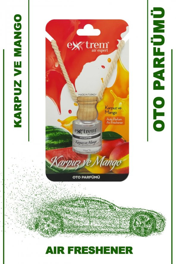 Extrem Karpuz-mango Oto Parfümü 3 Adet x 8 ml - 2