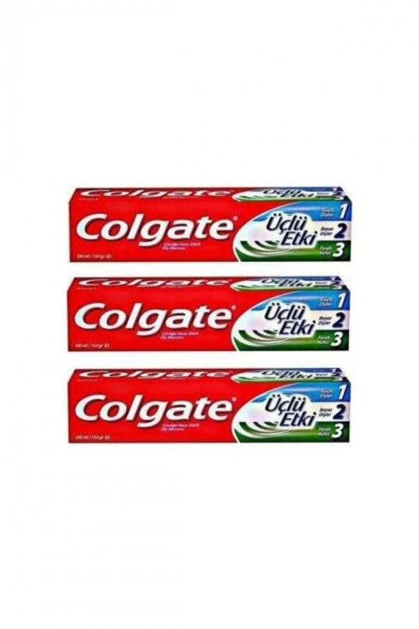Üçlü Etki Diş Macunu 3lü Paket 100 Ml