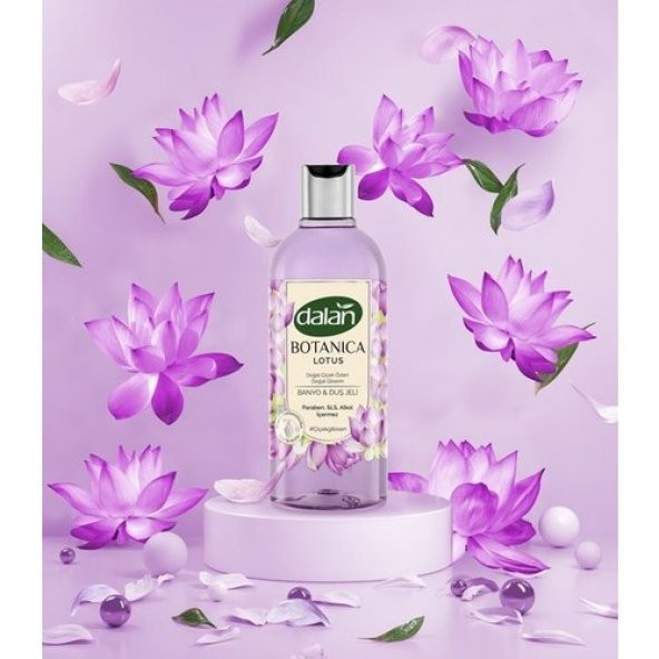 Dalan Duş Jeli Doğal Çiçek Özleri Doğal Gliserin Botanıca Lotus 2 Adet x 500 ml - 2