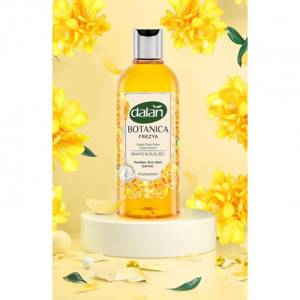 Dalan Botanica Doğal Çiçek Özleri Doğal Gliserin Duş Jeli Frezya Kokulu 2 Adet x 500 ml - 2