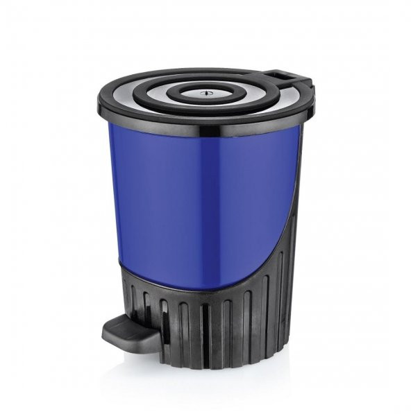 Plastik 5 lt Renkli Pedallı Çöp Kovası