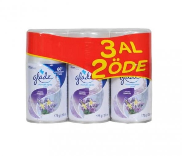 Glade Otomatik Sprey Oda Kokusu Yedek Lavanta Ferahlığı 3 x 269 ML