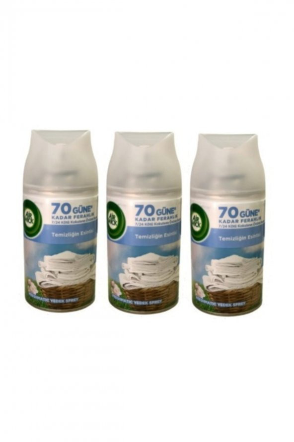 Air Wick  Oda  Kokusu  Freshmatic Temizliğin  Esintisi  Yedek 70 Güne Kadar Ferahlık 3 x 250 Ml